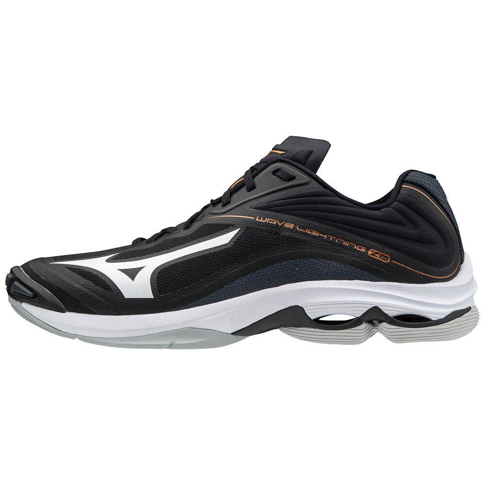 Scarpe Pallavolo Mizuno Wave Lightning Z6 Uomo - Nere/Bianche - 67532-XRVO